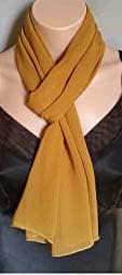 Classy plain chiffon scarf