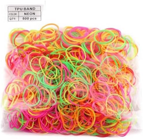 500pcs Mini hair elastic bands