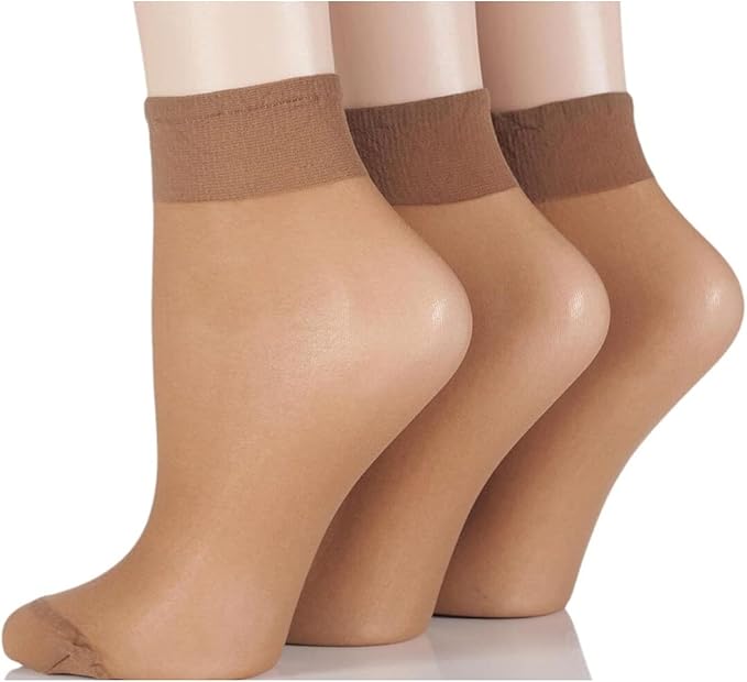 Glossy Sheer Anklet Socks