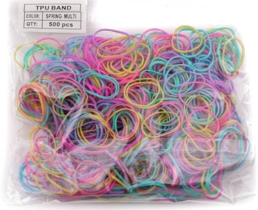 500pcs Mini hair elastic bands