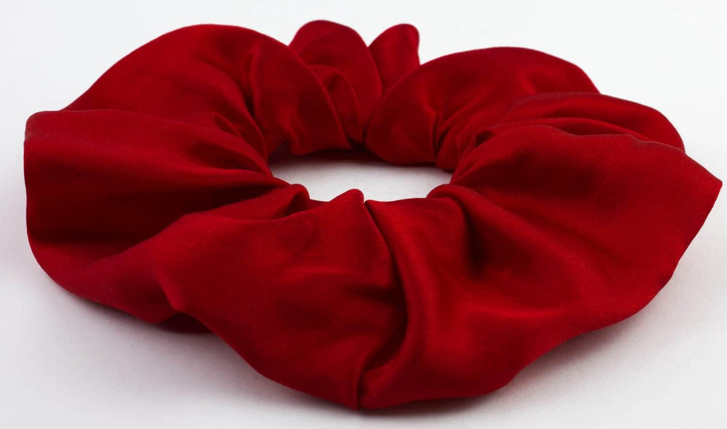 Large pure silk scrunchies