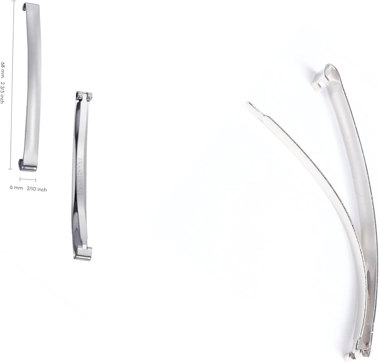 4pcs Single Bar Barrettes