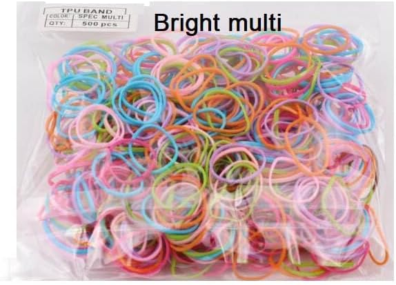 500pcs Mini hair elastic bands