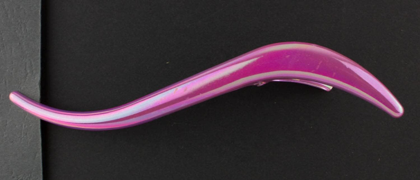 Pack of 2 Large Lilac Beak Hair Clips Long Concord Flamingo Alligator Clips Curved S Shape Metal Hair Grip for Women Updo Styling