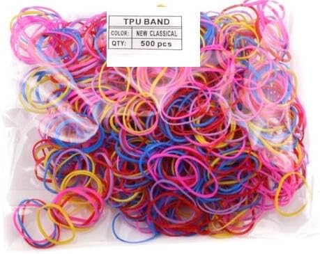 500pcs Mini hair elastic bands