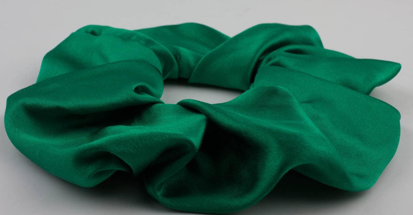 Large pure silk scrunchies