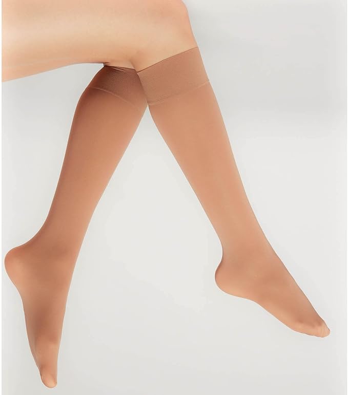 3 pair soft Opaque Knee High Socks