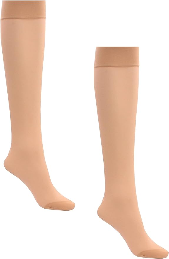 2 Pair knee High Comfort Socks flight socks