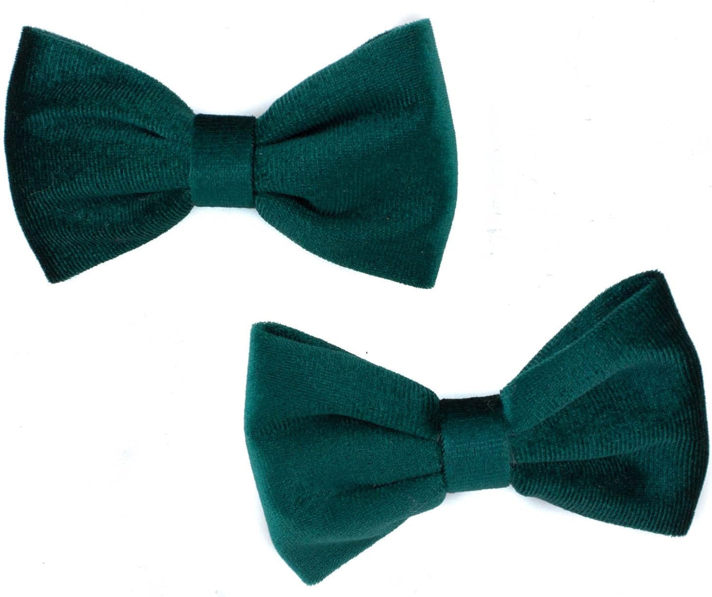 Pair of velvet bow hair clip