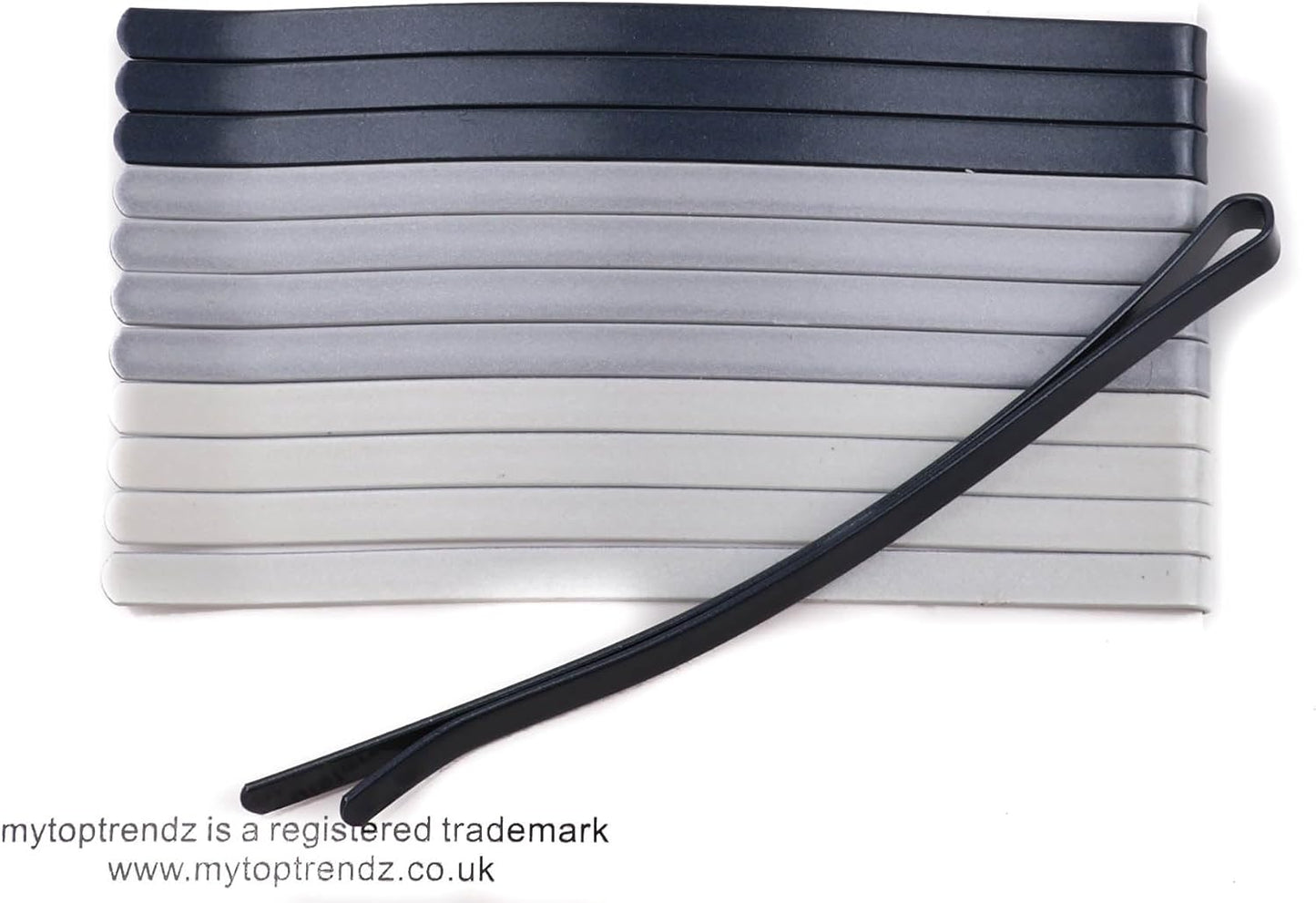 Pack of 12 jumbo bobby curvy pins-8cm