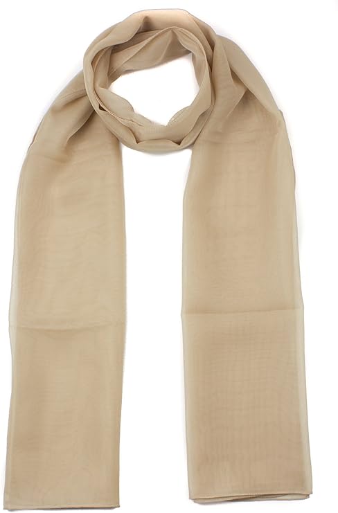Classy plain chiffon scarf