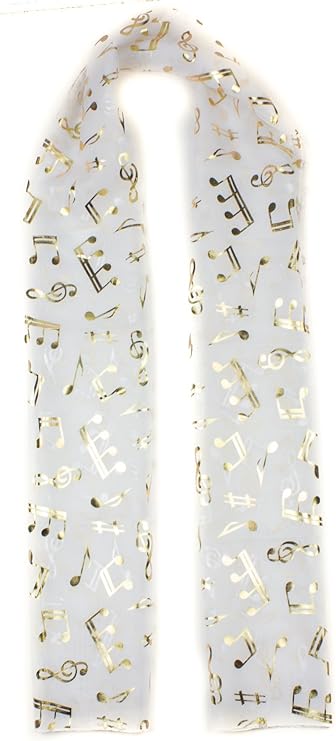 musical notes Lightweight scarf