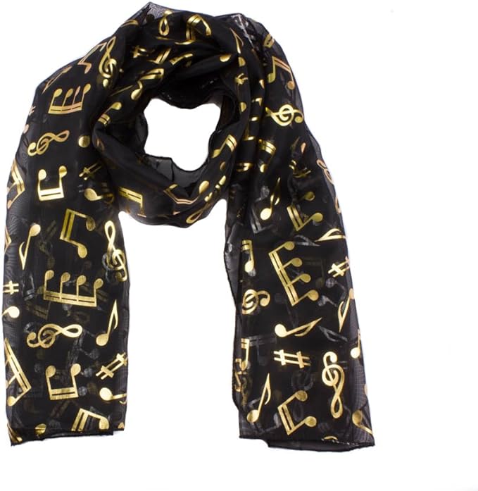 musical notes Lightweight scarf