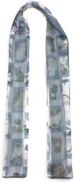 Cat printed scarves