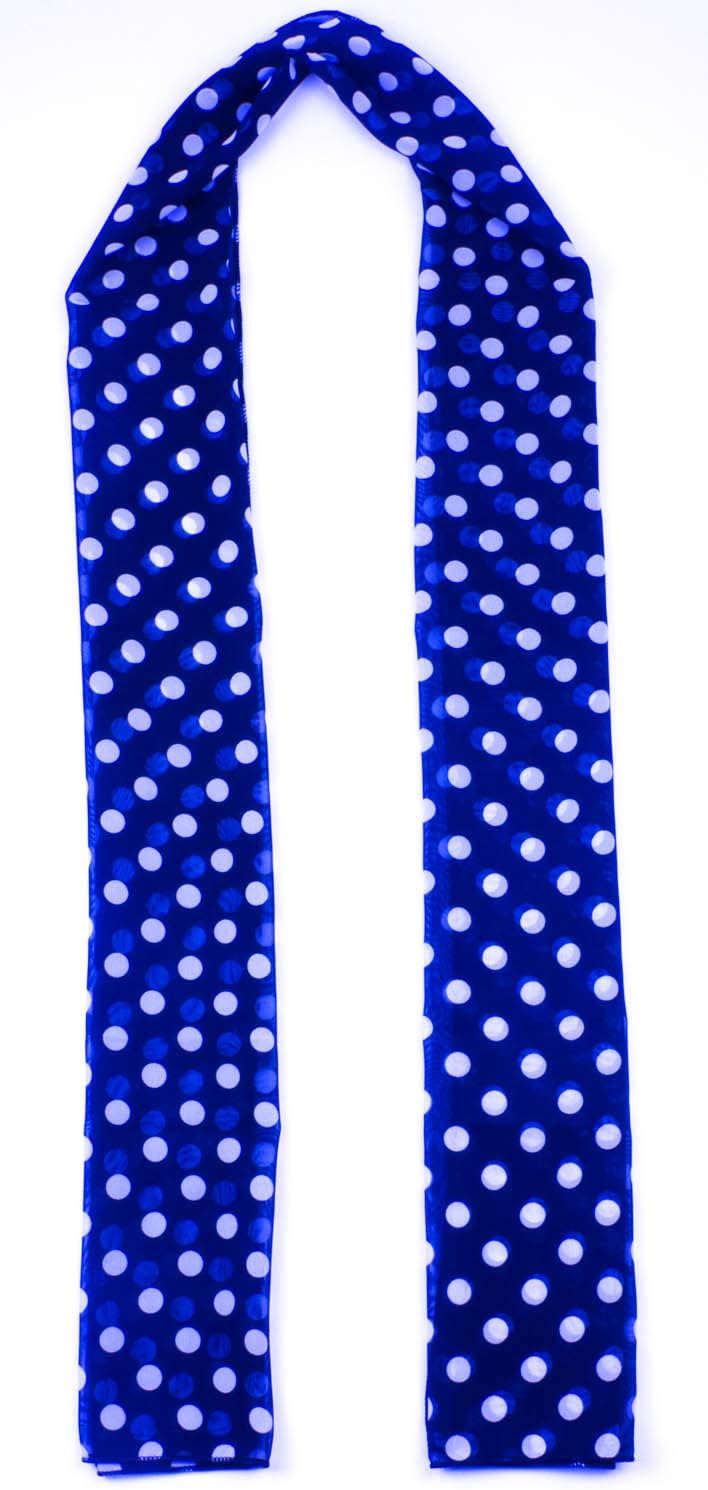 POLKA DOT CHIFON NECK WRAP