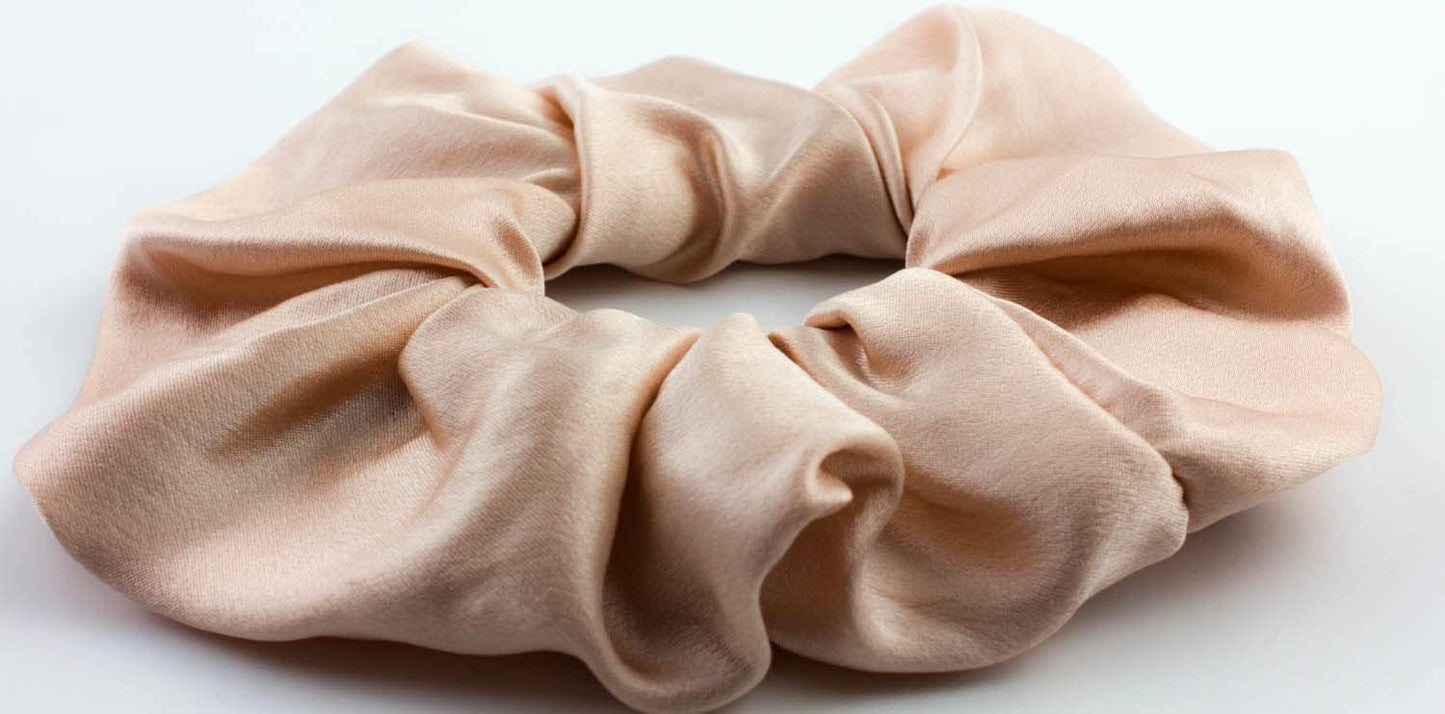 Large pure silk scrunchies