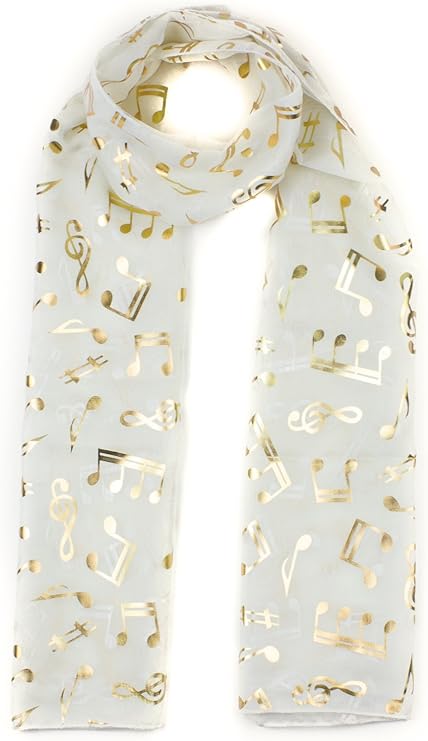 musical notes Lightweight scarf
