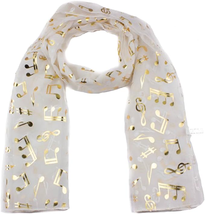 musical notes Lightweight scarf