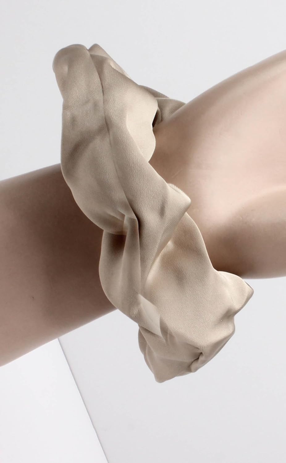 Large luxurious satin hair tie