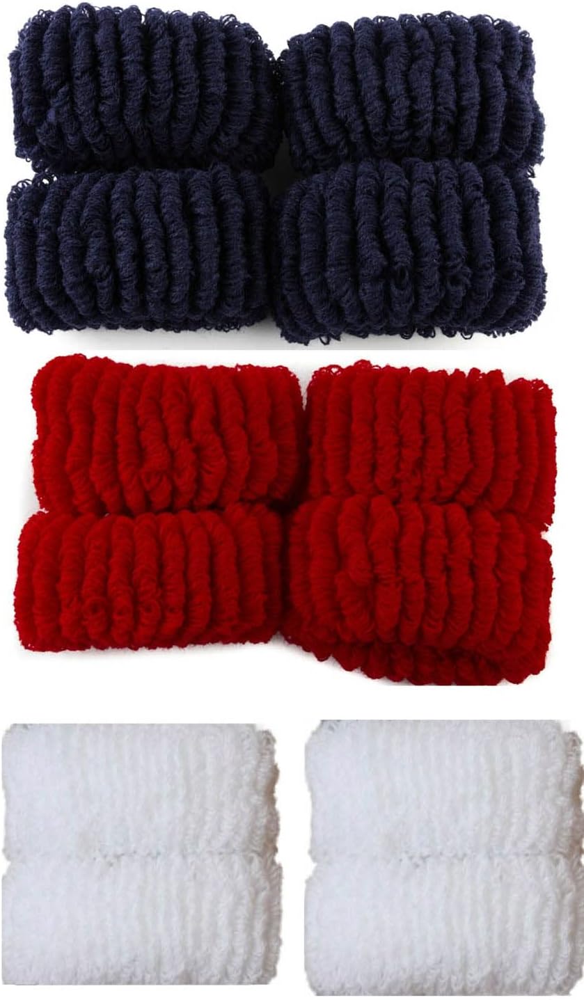12pcs stretchy donut scrunchies