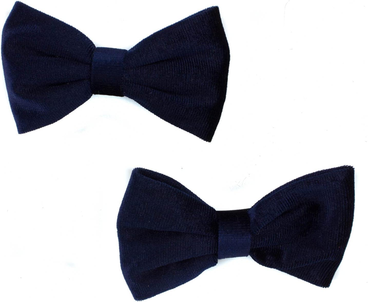 Pair of velvet bow hair clip