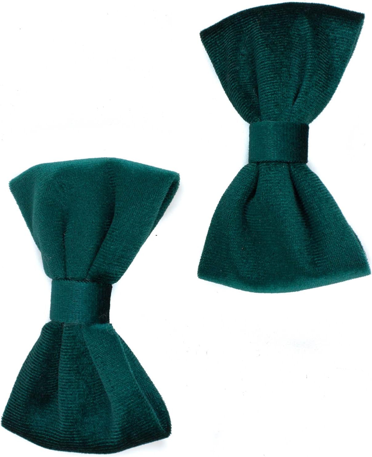Pair of velvet bow hair clip