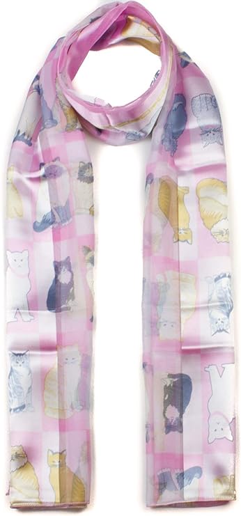 Cat printed scarves