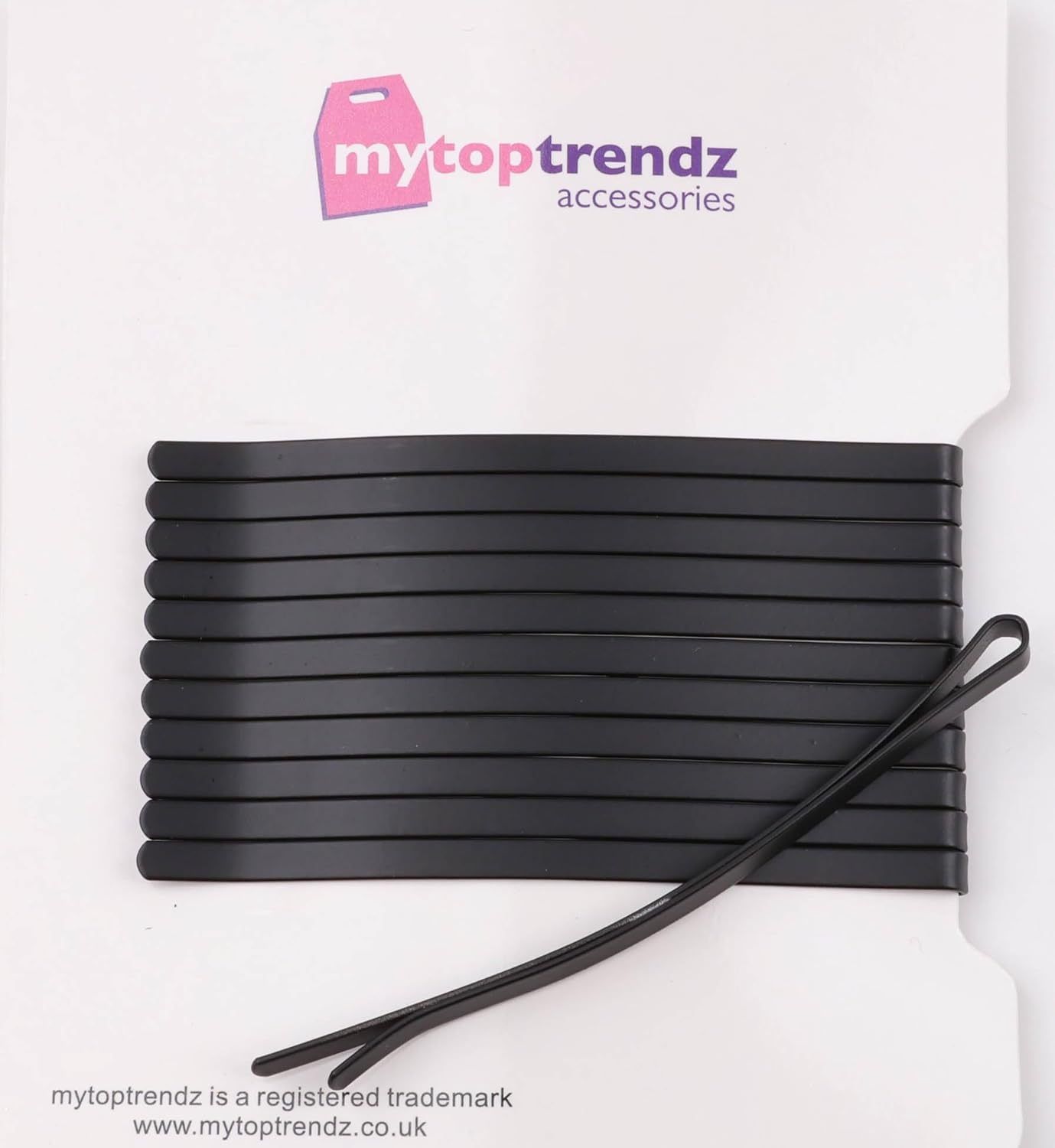 Pack of 12 jumbo bobby curvy pins-8cm