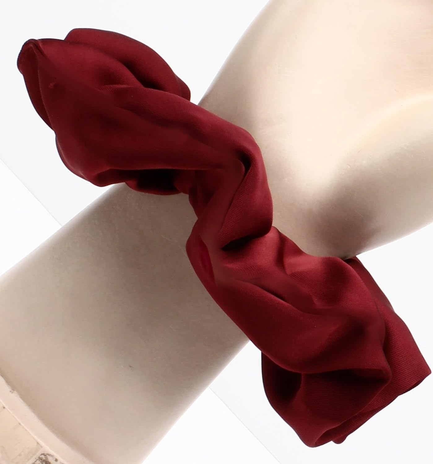Large luxurious satin hair tie