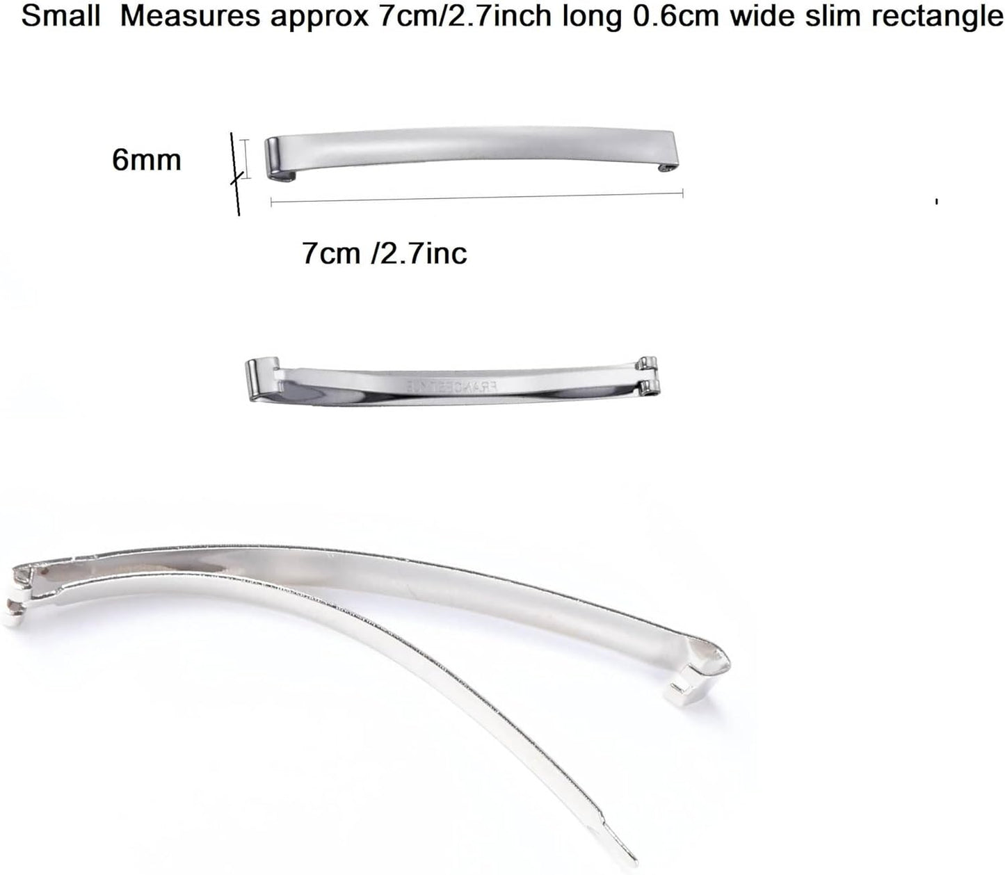 4pcs Single Bar Barrettes