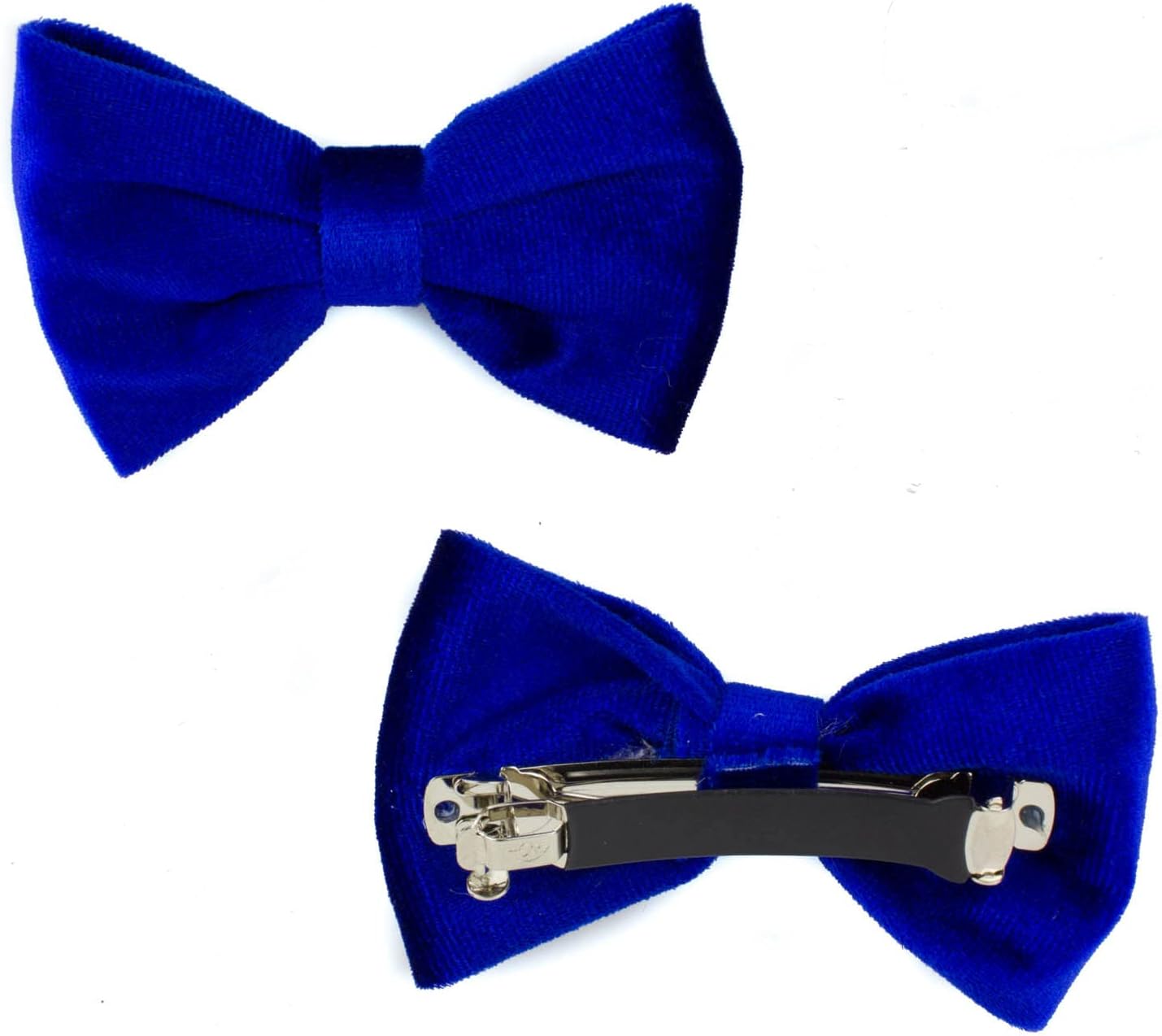 Pair of velvet bow hair clip