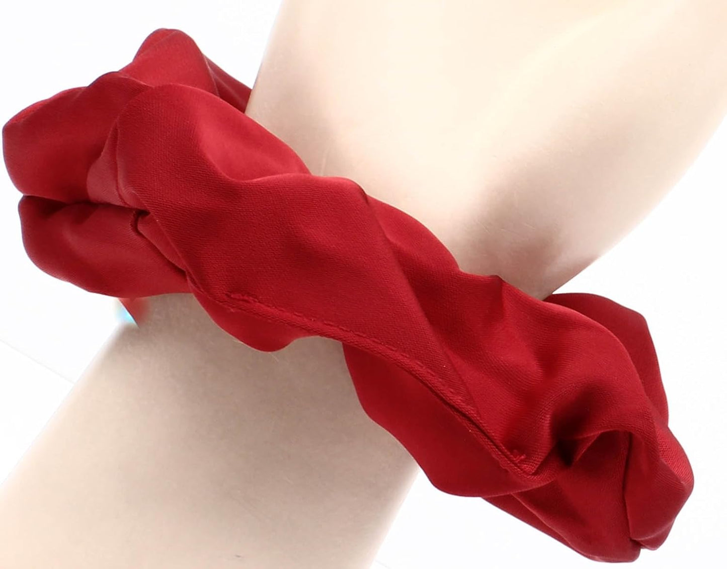 Large luxurious satin hair tie