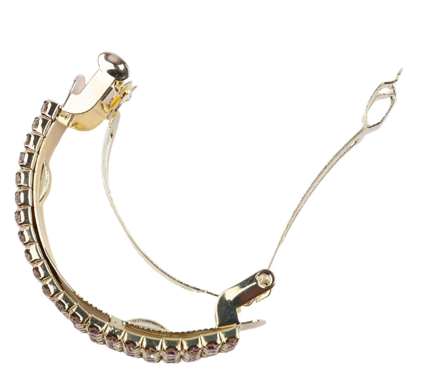 Diamante Semi circle ponytail holder