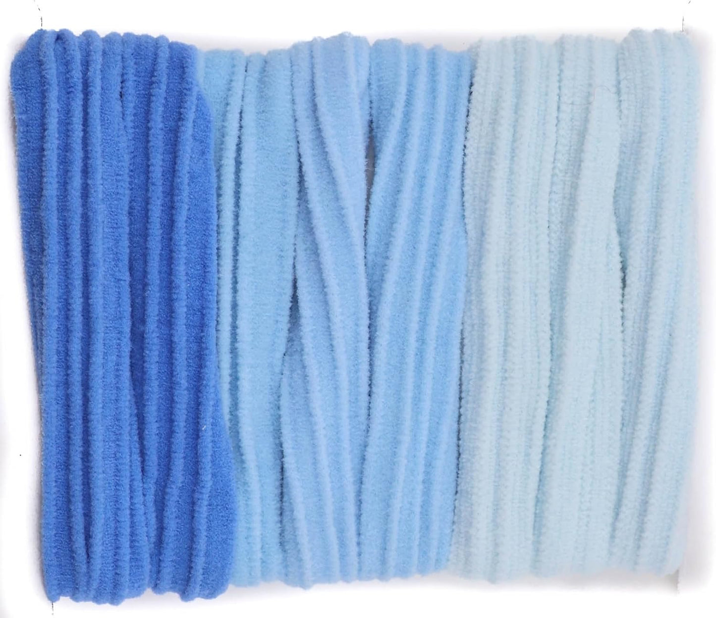 8pcs ribbed ponytail bands