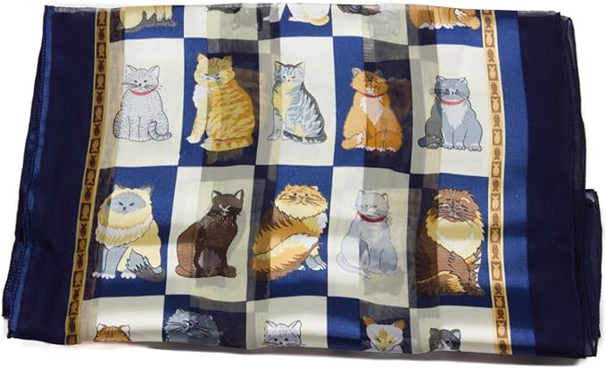 Cat printed scarves