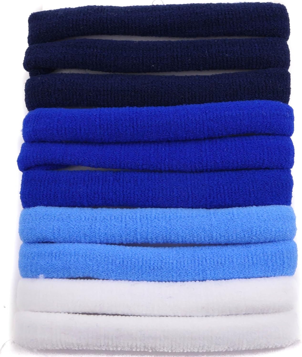Set of 10pcs plain jersey large elastic