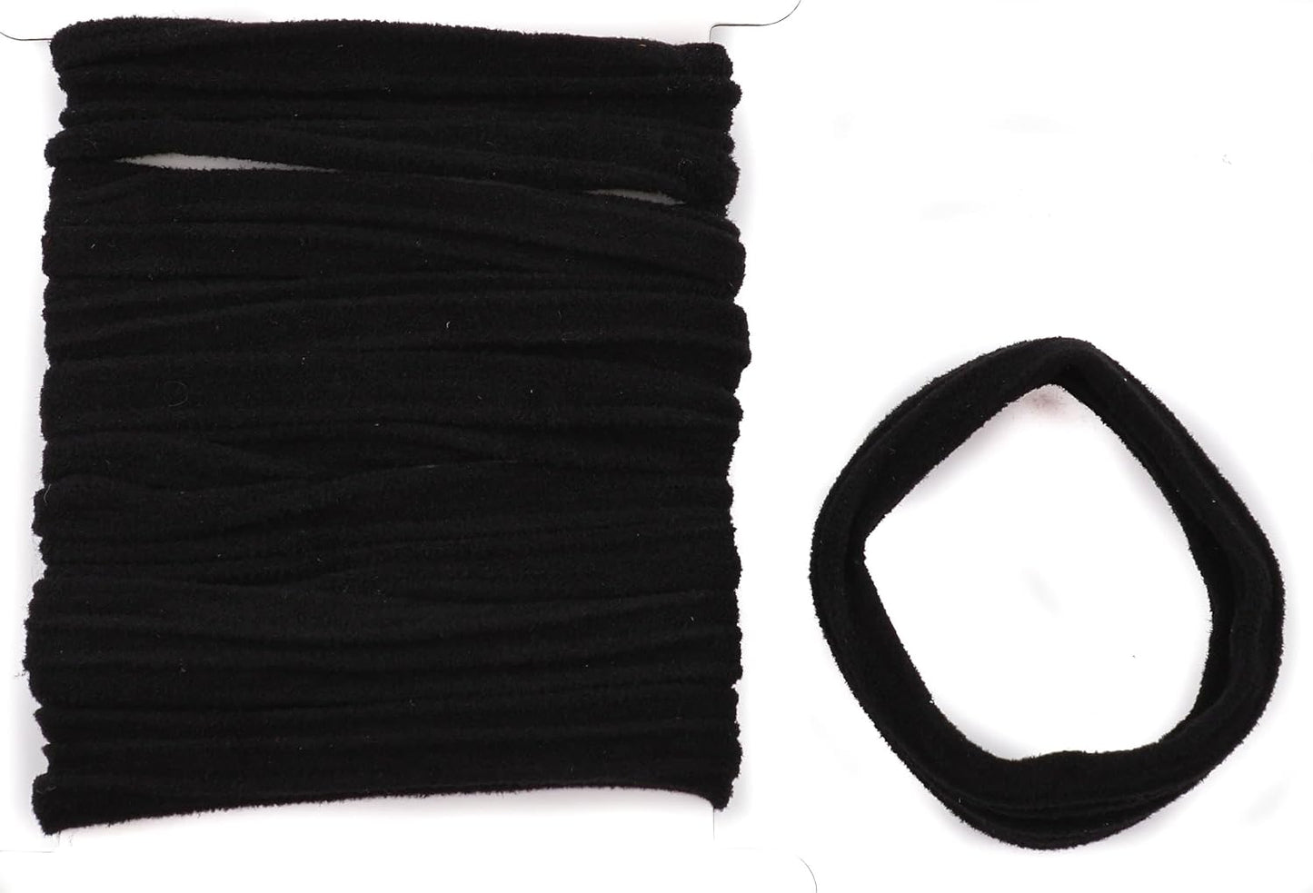 8pcs ribbed ponytail bands