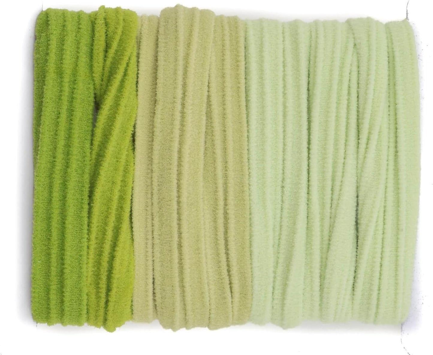8pcs ribbed ponytail bands