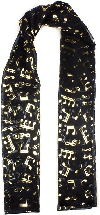 musical notes Lightweight scarf