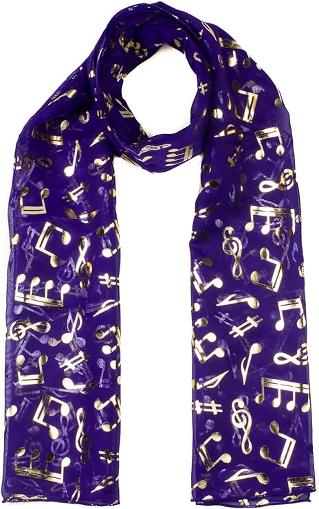 musical notes Lightweight scarf
