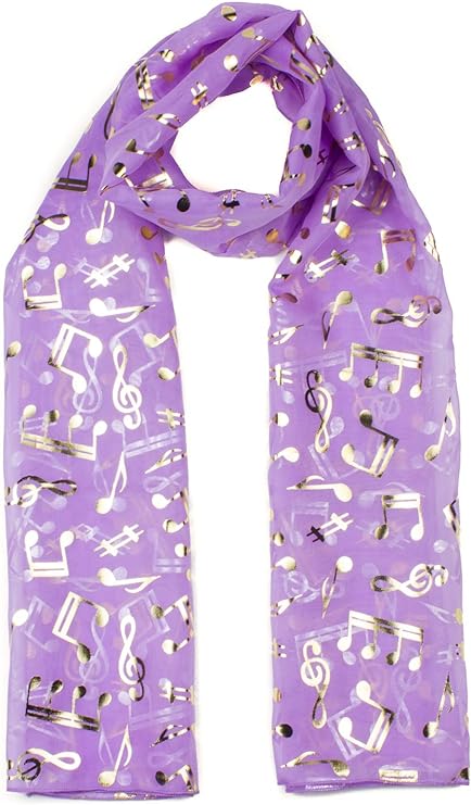 musical notes Lightweight scarf