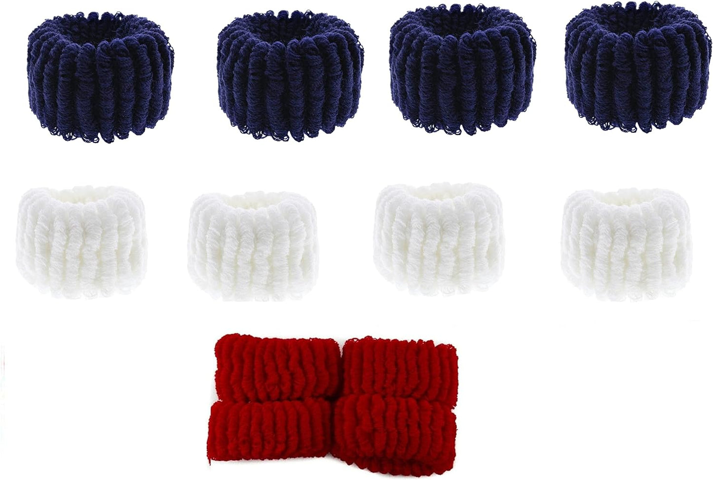 12pcs stretchy donut scrunchies