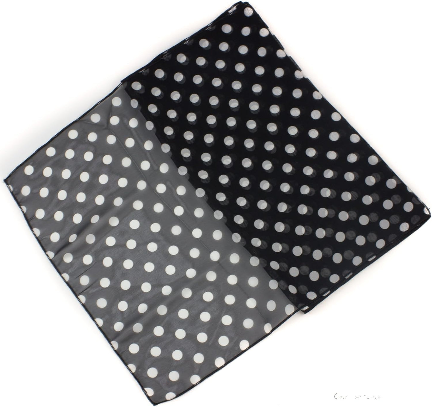 POLKA DOT CHIFON NECK WRAP