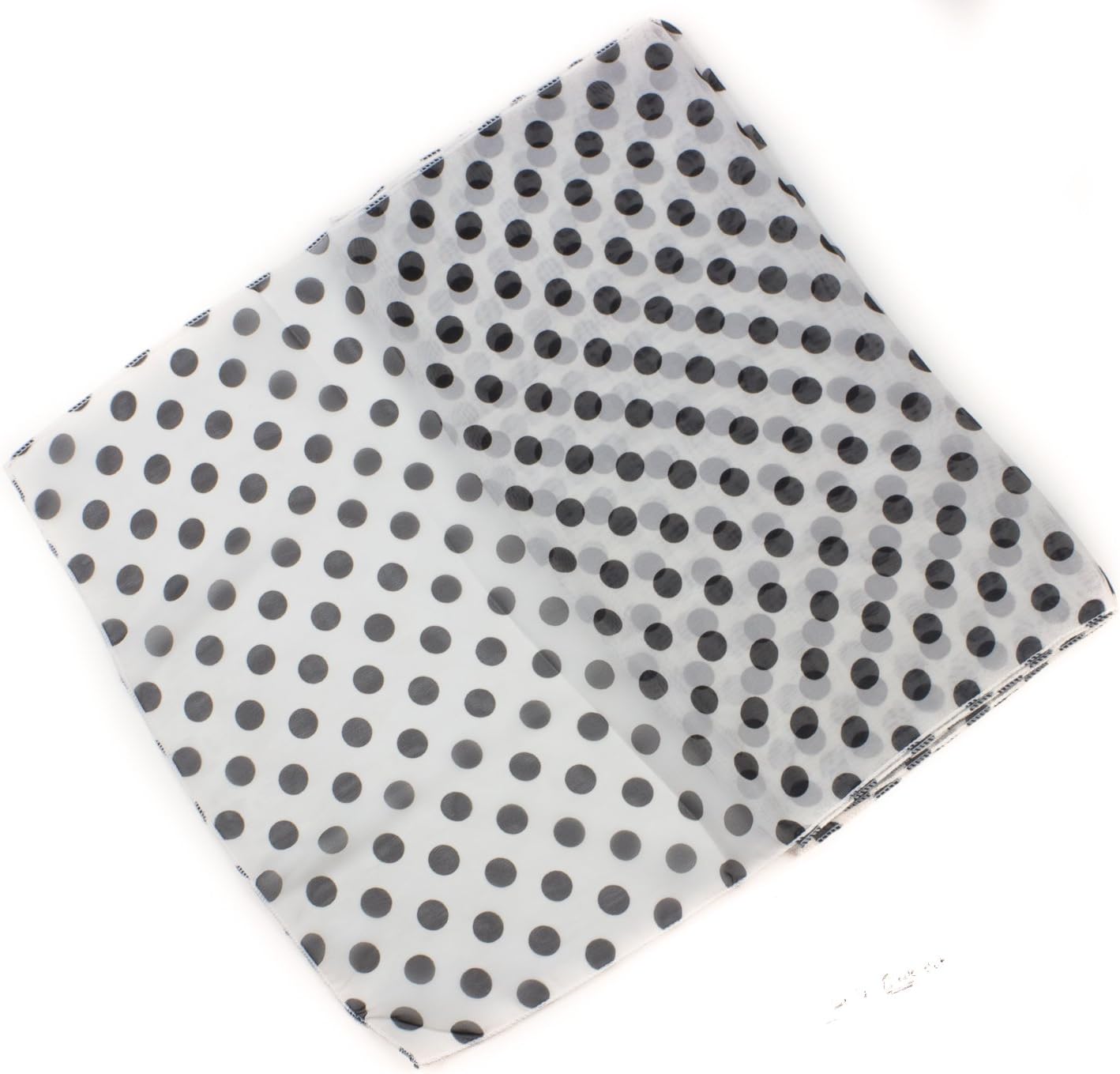 POLKA DOT CHIFON NECK WRAP