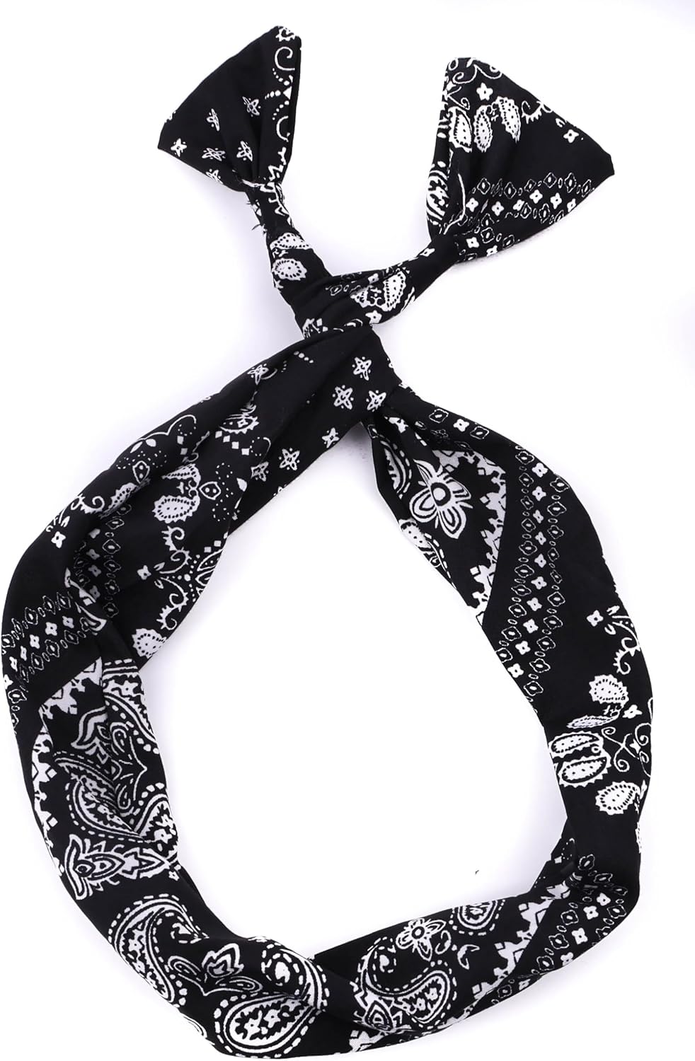 Paisley bandana printed bow knotted headband