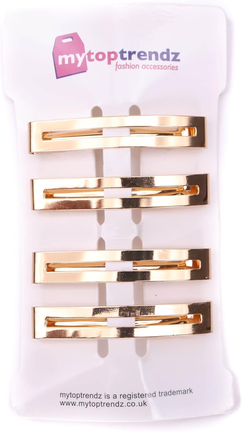 Pack of 4 slim Barrette Hair clip