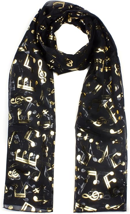 musical notes Lightweight scarf