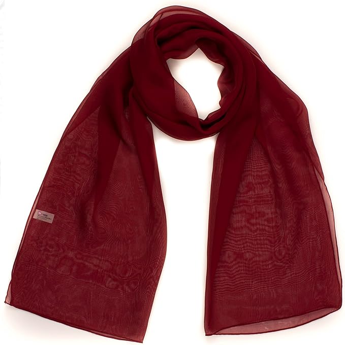 Classy plain chiffon scarf