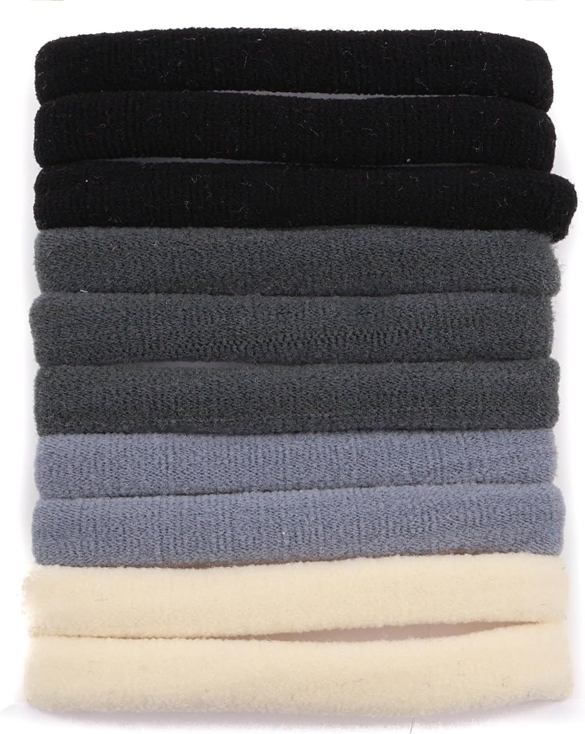 Set of 10pcs plain jersey large elastic