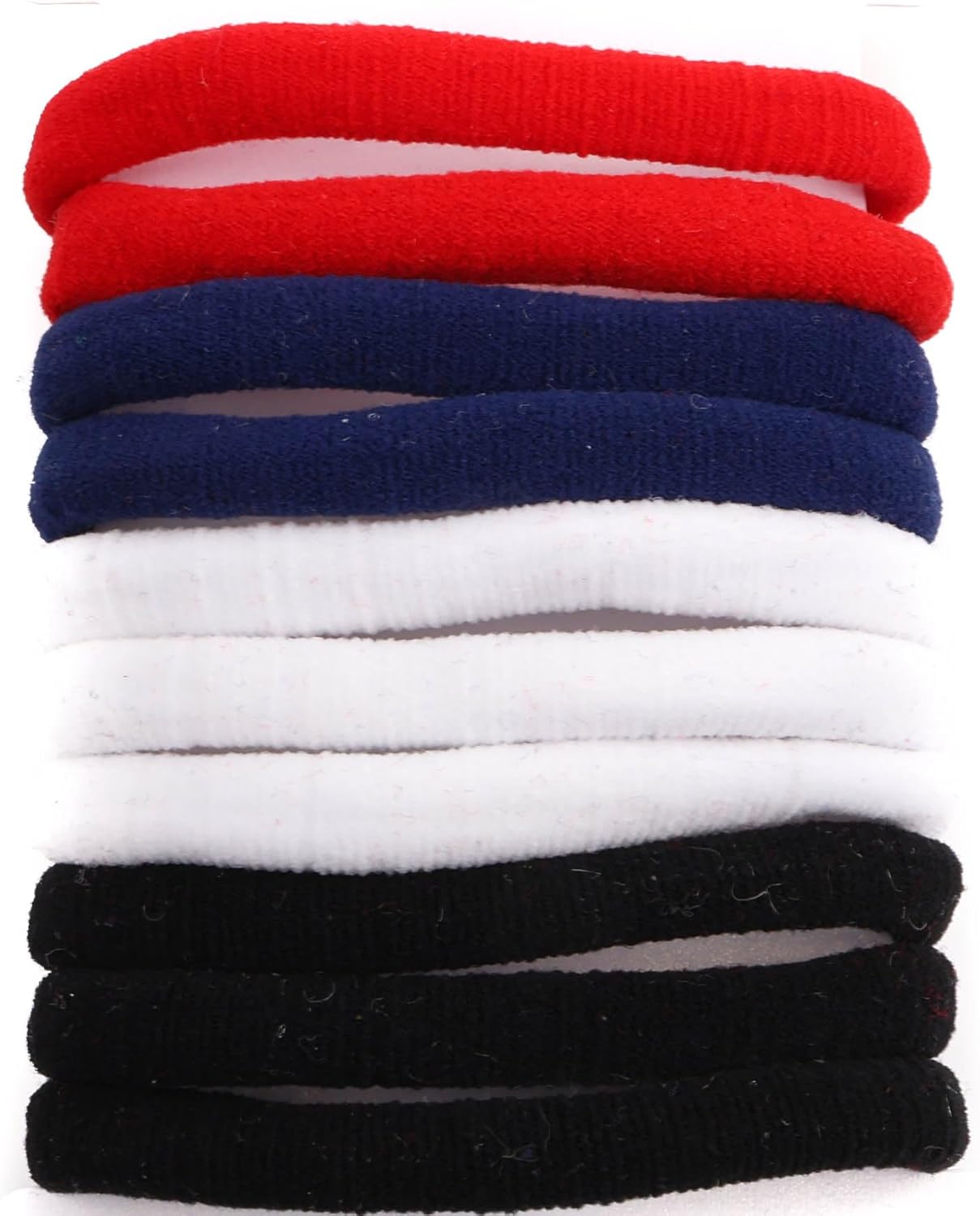 Set of 10pcs plain jersey large elastic
